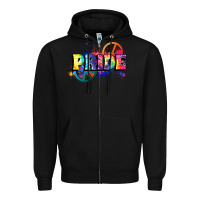 Black Hippie pride Zipper Hoodie - FaDigitalArtStudio