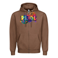 Chestnut Hippie pride Zipper Hoodie - FaDigitalArtStudio
