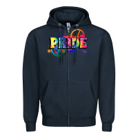 Navy Hippie pride Zipper Hoodie - FaDigitalArtStudio