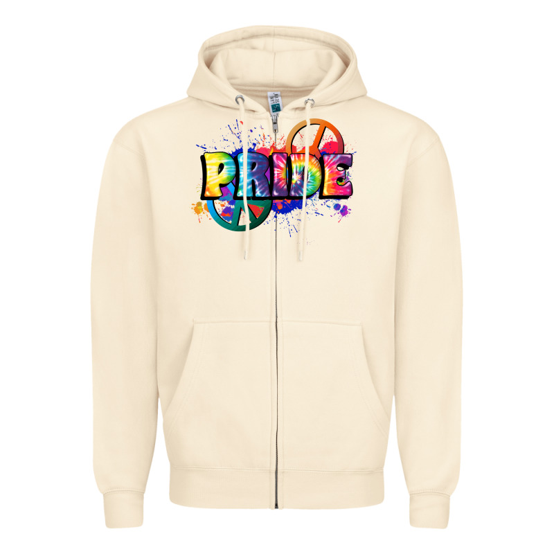 Hippie Pride Zipper Hoodie by FaDigitalArtStudio | Teevron