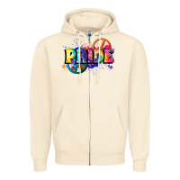 Sandshell Hippie pride Zipper Hoodie - FaDigitalArtStudio