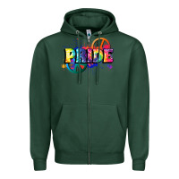 Sports Green Hippie pride Zipper Hoodie - FaDigitalArtStudio