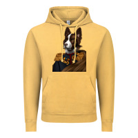 Vintage Mustard Pet Portraits, Custom Pet Portraits, Renaissance Pet Portraits, Vintage Hoodie - RanaPortraitStore