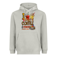 Moon Dust 100. Days Of Coffee  Chaos Heavyweight Hoodie - CowhideDigitalArt
