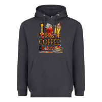 Smoke 100. Days Of Coffee  Chaos Heavyweight Hoodie - CowhideDigitalArt