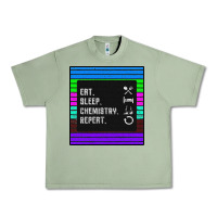 Oil Green Eat Sleep Chemıstray Repeat Urban Heavy Tee - Bettercallsaul