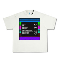 Pistachio Eat Sleep Chemıstray Repeat Urban Heavy Tee - Bettercallsaul