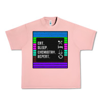 Salmon Eat Sleep Chemıstray Repeat Urban Heavy Tee - Bettercallsaul