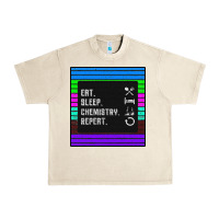 Sandshell Eat Sleep Chemıstray Repeat Urban Heavy Tee - Bettercallsaul