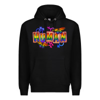 Black Human pride Premium Hoodie - FaDigitalArtStudio