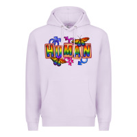 Lilac Human pride Premium Hoodie - FaDigitalArtStudio