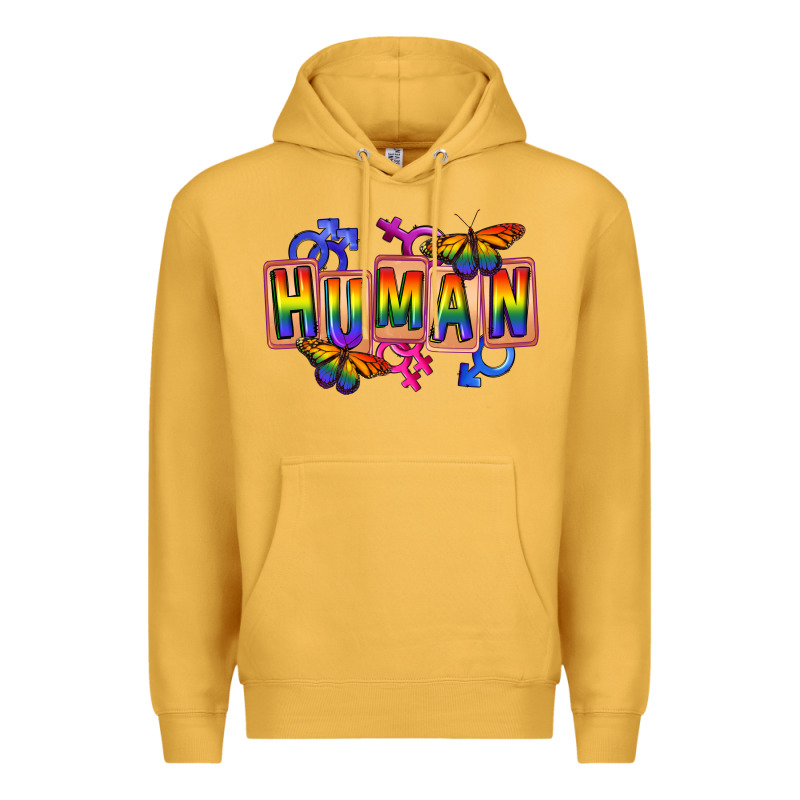 Human Pride Premium Hoodie by FaDigitalArtStudio | Teevron
