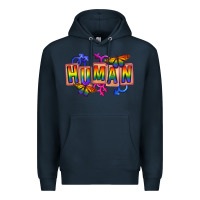 Navy Human pride Premium Hoodie - FaDigitalArtStudio