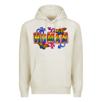 Oatmeal Heather Human pride Premium Hoodie - FaDigitalArtStudio