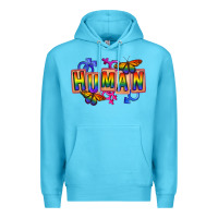 Ocean Blue Human pride Premium Hoodie - FaDigitalArtStudio