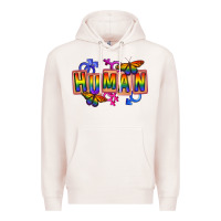 Pale Pink Human pride Premium Hoodie - FaDigitalArtStudio
