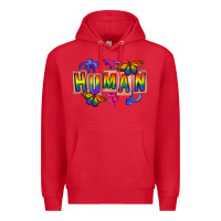 Red Human pride Premium Hoodie - FaDigitalArtStudio