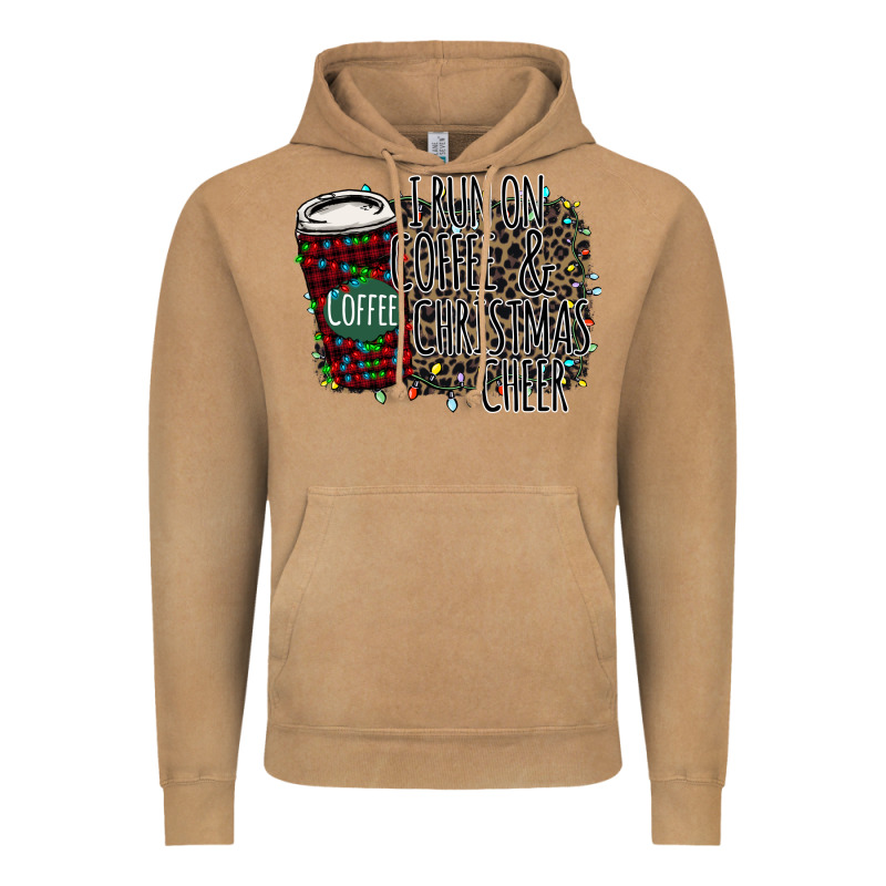 I Run On Coffee And Christmas Cheer Vintage Hoodie by Bettercallsaul | Teevron