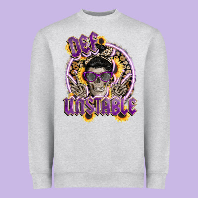 Def Unstable Heavyweight Sweatshirt Designed By Cowgirlartshop