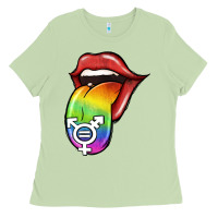 Matcha Pride LGBT Sign Tongue Ladies Tee - Jasminsmagicworld