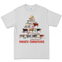 Dove Grey mooey christmas Premium Tee - MaliasSmallBusiness
