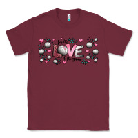 Burgundy for the love of the game  volleyball Classic Tee - Jasminsmagicworld
