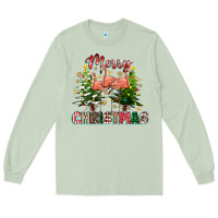 Matcha Merry Christmas flamingo Long Sleeve Tee - texasbilliewilder