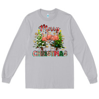Moon Dust Merry Christmas flamingo Long Sleeve Tee - texasbilliewilder