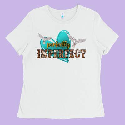 Perfectly Imperfect Ladies Tee Designed By Nancycooperartshop