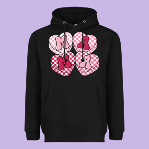 Mama Candy Hearts Heavyweight Hoodie Designed By Lillyallendesigns