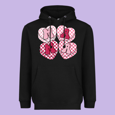 Mama Candy Hearts Heavyweight Hoodie Designed By Lillyallendesigns