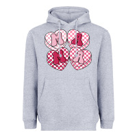 Heather Grey mama candy hearts Heavyweight Hoodie - LillyAllenDesigns