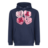 Navy mama candy hearts Heavyweight Hoodie - LillyAllenDesigns