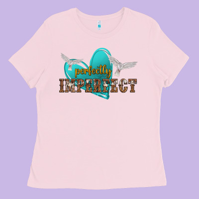 Perfectly Imperfect Ladies Tee Designed By Nancycooperartshop