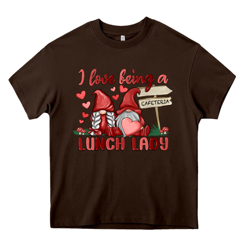 I Love Being A Lunch Lady Heavy Core Tee by MaliasSmallBusiness | Teevron