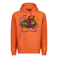 Carrot mardi gras craw fish king cake with leopard Premium Hoodie - RanaPortraitStore