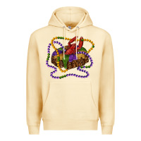 Pina Colada mardi gras craw fish king cake with leopard Premium Hoodie - RanaPortraitStore