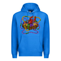 True Royal mardi gras craw fish king cake with leopard Premium Hoodie - RanaPortraitStore