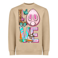 Mushroom Love Rabbit Easter Day Heavyweight Sweatshirt - HowdyJamesFarm