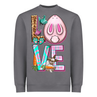 Storm Love Rabbit Easter Day Heavyweight Sweatshirt - HowdyJamesFarm