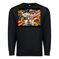 Black Western 4th Of July Lama Premium Sweatshirt - LillyAllenDesigns