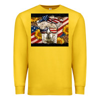 Lemon Western 4th Of July Lama Premium Sweatshirt - LillyAllenDesigns