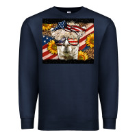 Navy Western 4th Of July Lama Premium Sweatshirt - LillyAllenDesigns