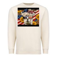 Sandshell Western 4th Of July Lama Premium Sweatshirt - LillyAllenDesigns
