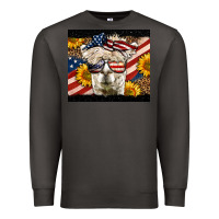 Smoke Western 4th Of July Lama Premium Sweatshirt - LillyAllenDesigns