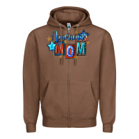Chestnut American mom 4th of july Zipper Hoodie - FaDigitalArtStudio
