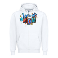 White American mom 4th of july Zipper Hoodie - FaDigitalArtStudio