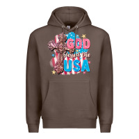 Coffee God Blessed the USA Premium Hoodie - FaDigitalArtStudio