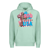 Seafoam God Blessed the USA Premium Hoodie - FaDigitalArtStudio