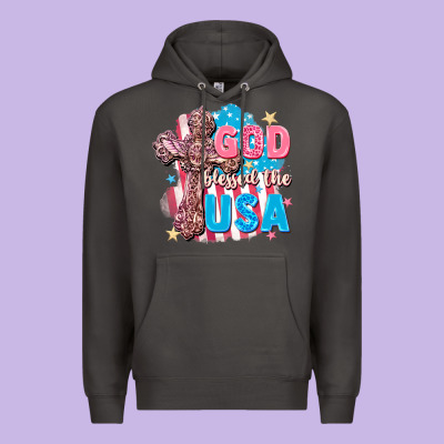 God Blessed The Usa Premium Hoodie Designed By Fadigitalartstudio